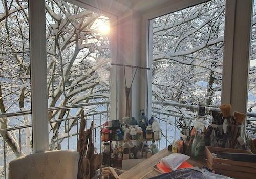 Ausblick Schlafgalerie- Winter