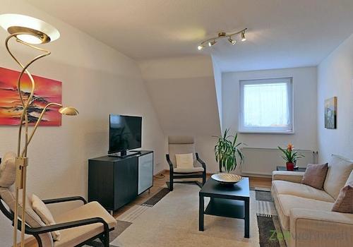 Blick ins Wohnzimmer