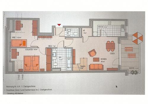 Grundriss 1. Dachgeschoss 4.4.1