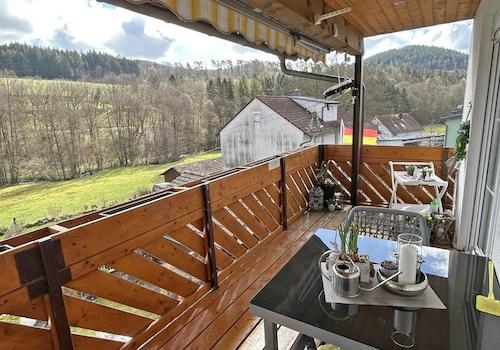 Balkon am Wohn- und Esszimmer