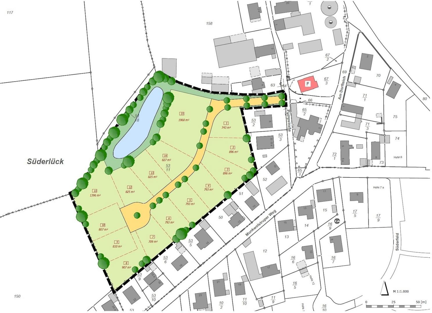 Teilungsplan - alle Grundstücke