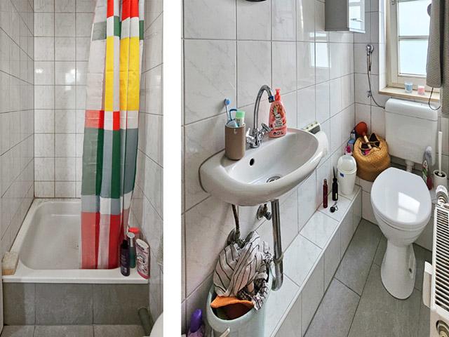 Badezimmer mit Dusche und WC