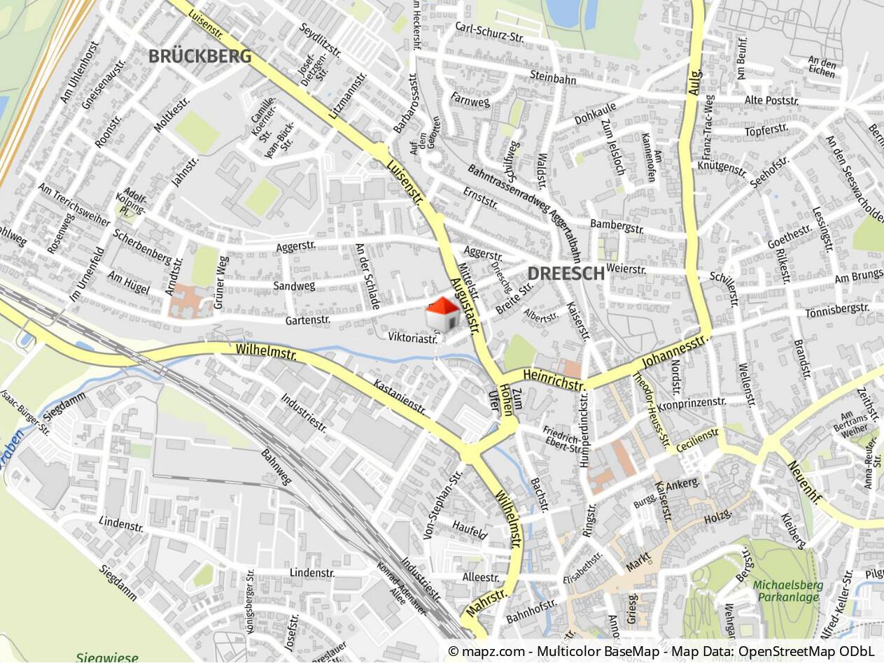 Geolyzer Kartenausschnitt