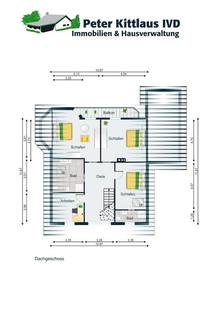 Grundriss Obergeschoss