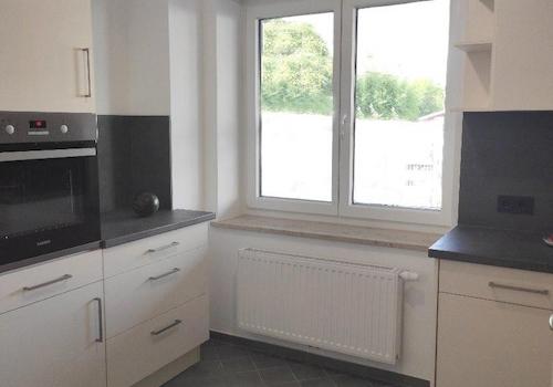 Blick auf Küchenfenster