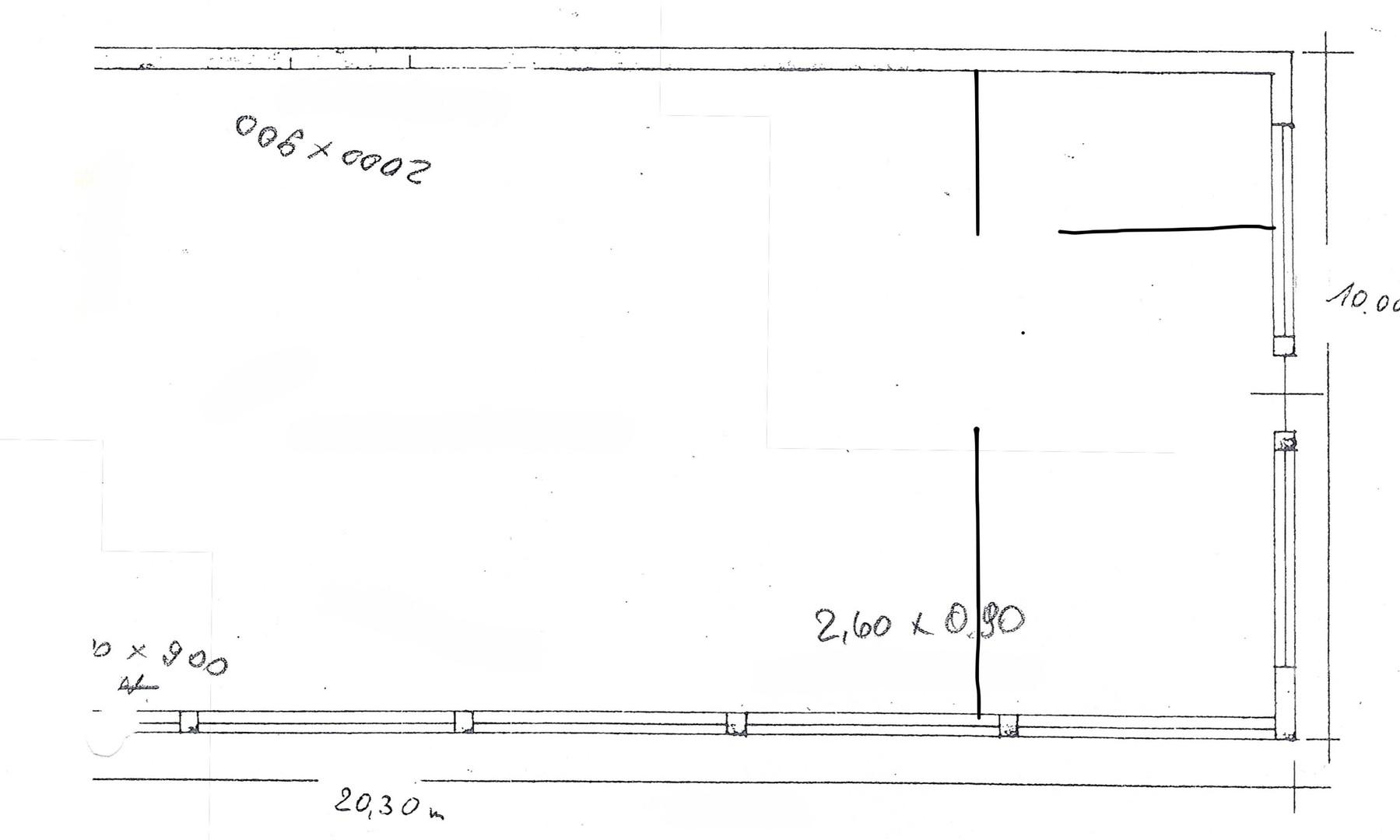 Grundriss Gewerbefläche