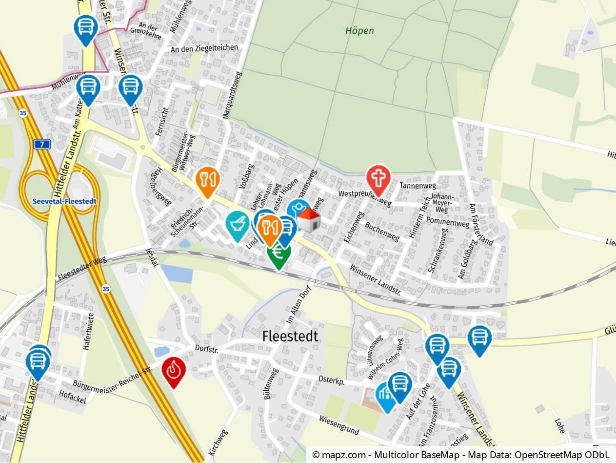 Geolyzer Kartenausschnitt