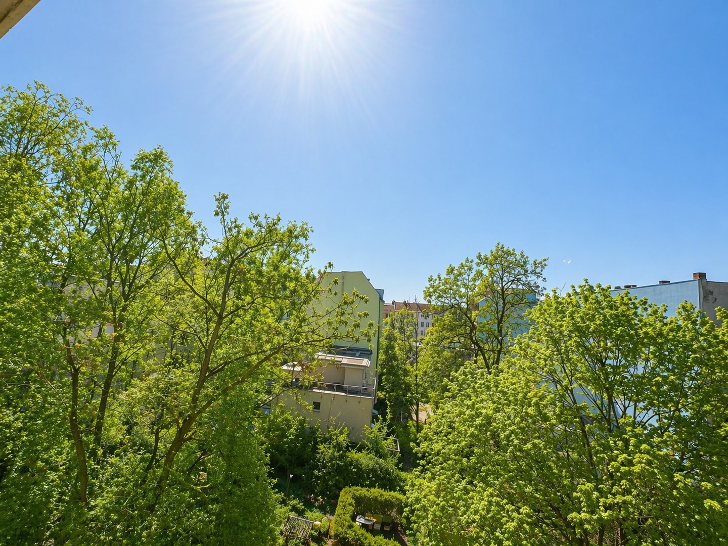 Aussicht vom Balkon