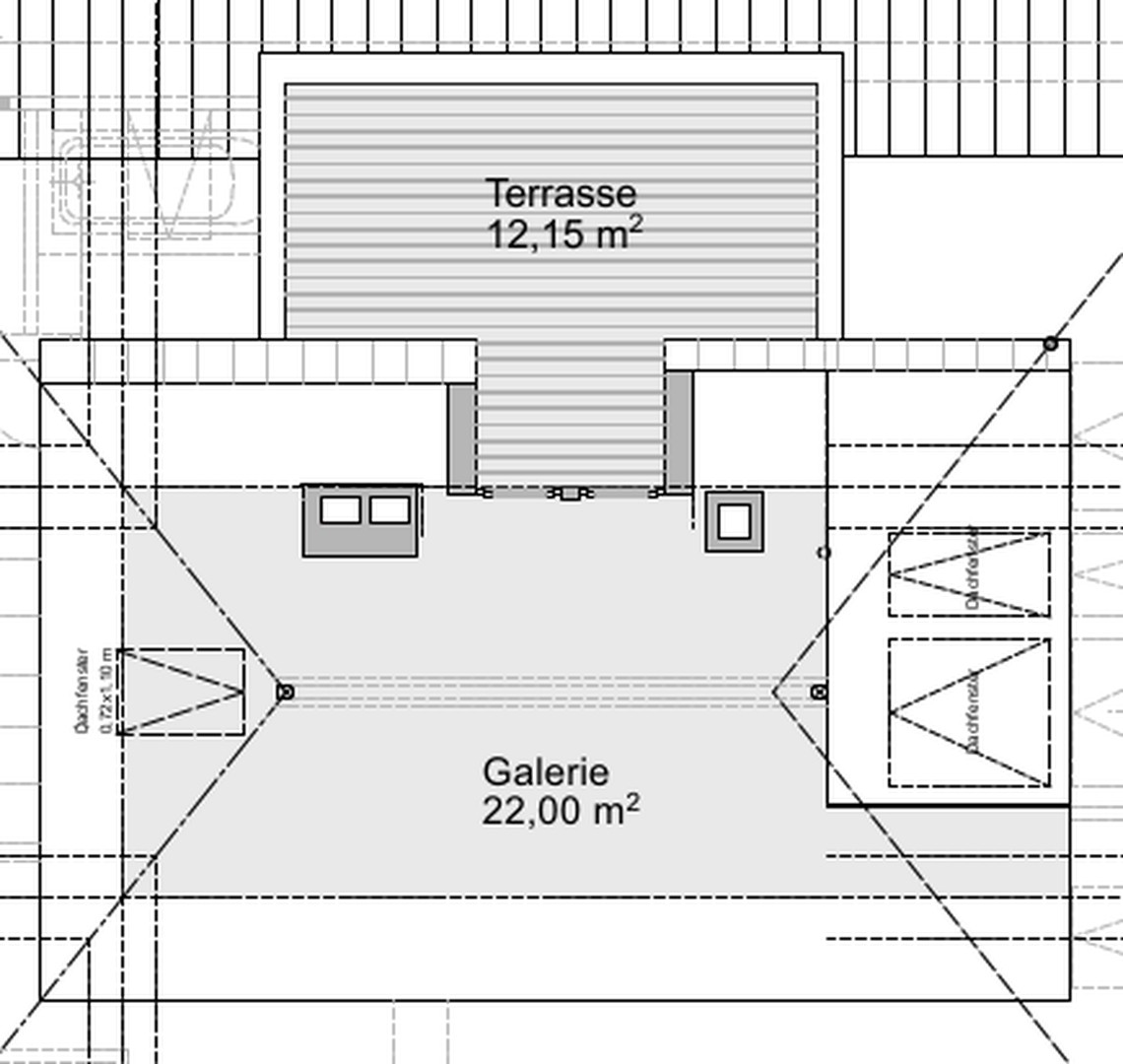 Grundriss Einliegerwohnung DG