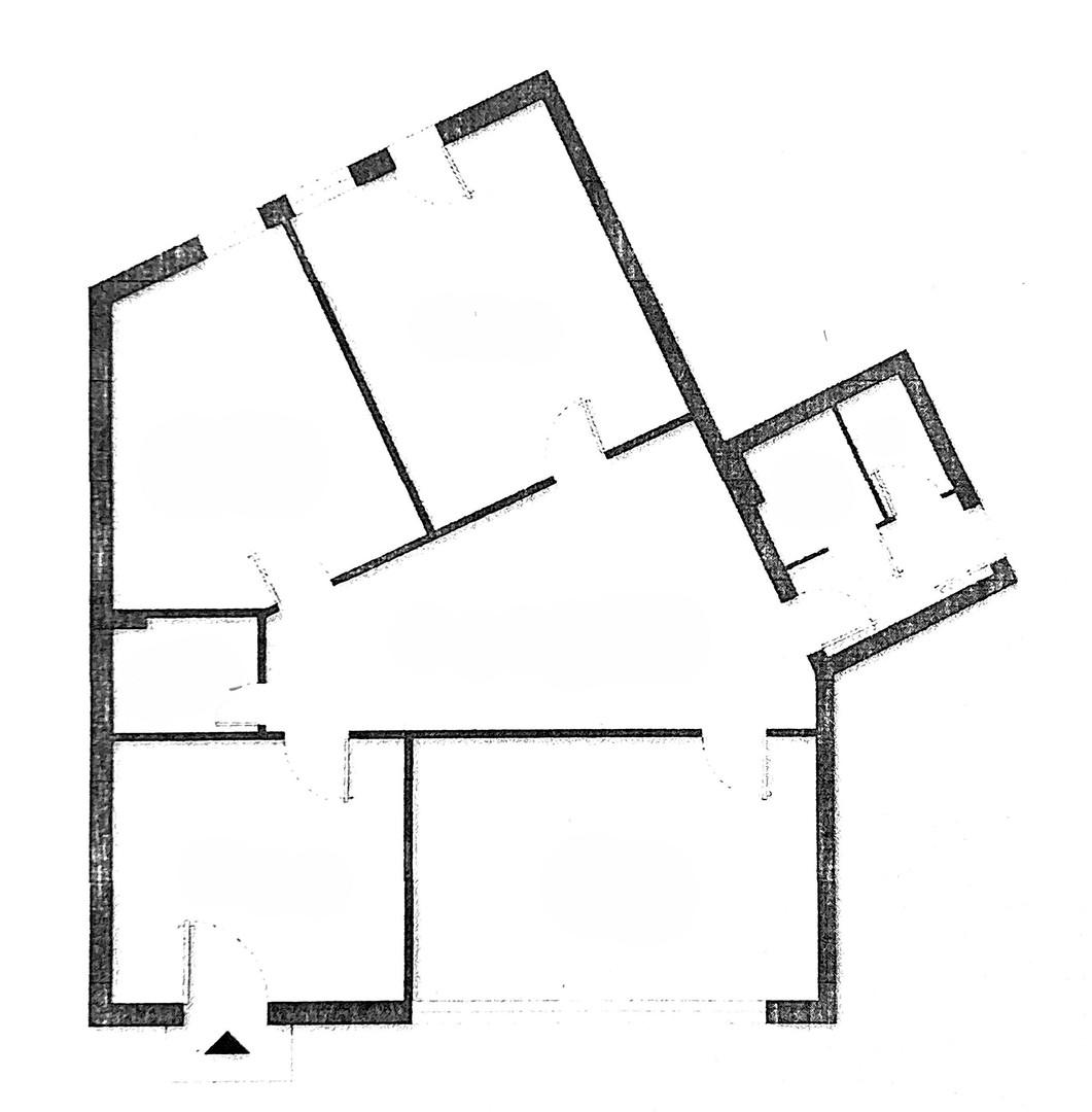 Grundriss mit Zwischenwänden