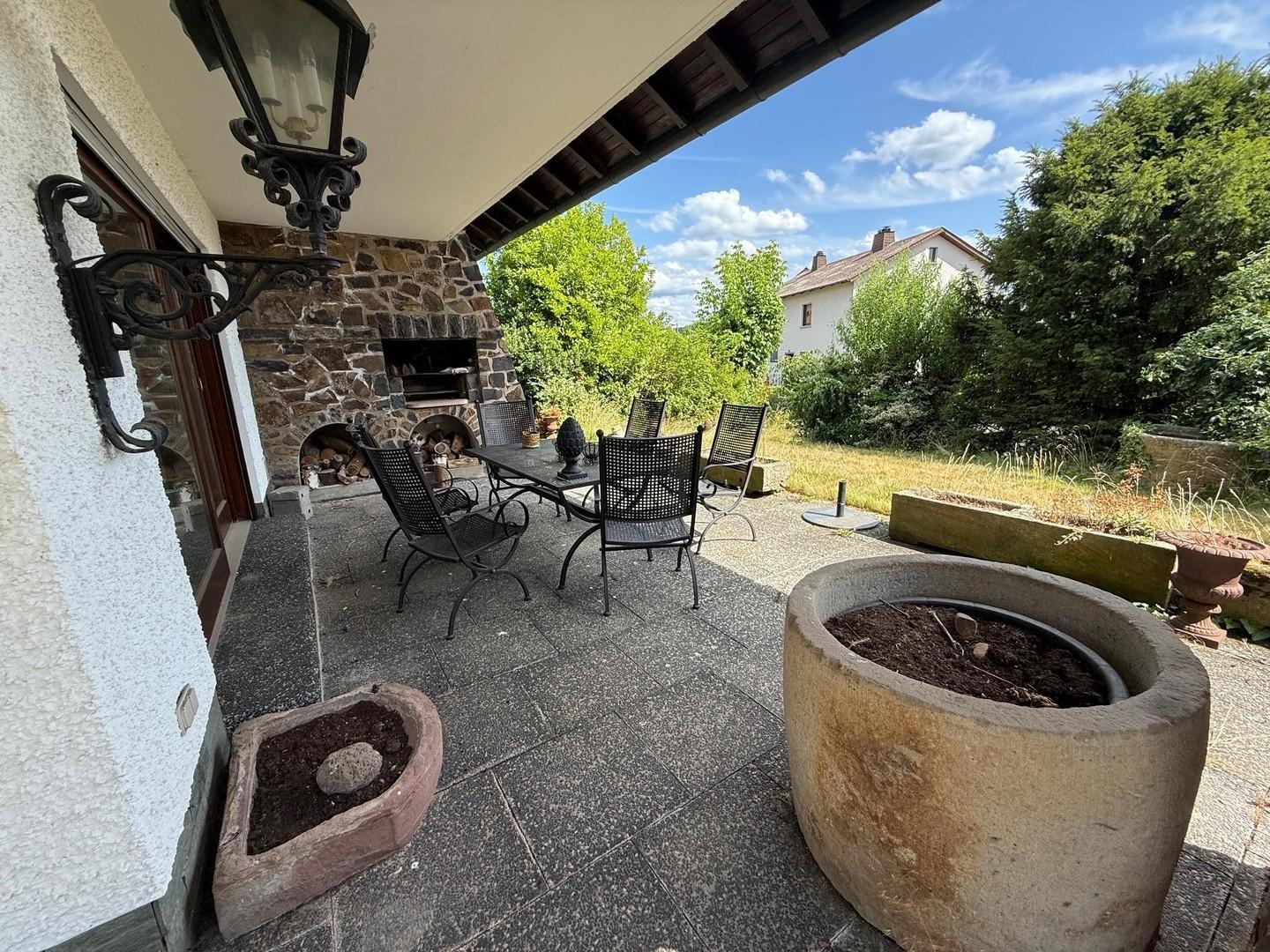 Blick auf Terrasse