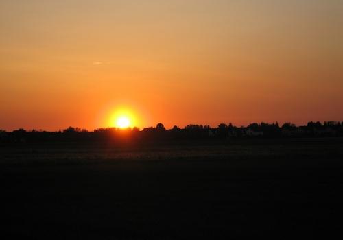 Sonnenuntergang vom gr. Balkon