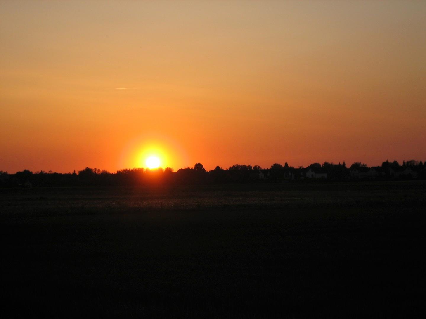 Sonnenuntergang vom gr. Balkon