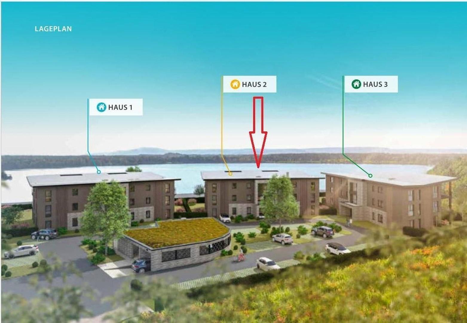 Ansicht Haus 2 mit Seeblick
