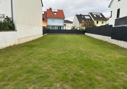 Blick auf das Grundstück