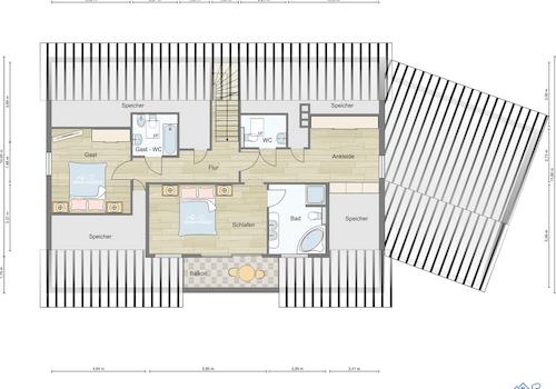 Dachgeschoss vor Umbau 2021
