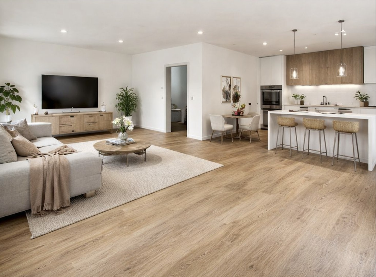 Wohnzimmer mit KI gearbeitet