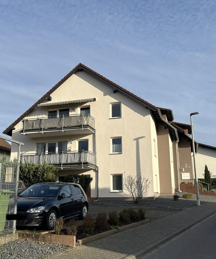 Balkon mit Markise