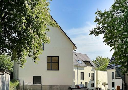 Blick in die private Wohnanlage
