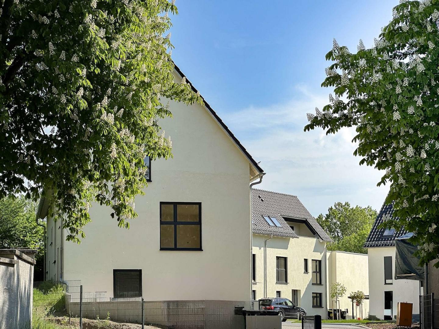 Blick in die private Wohnanlage