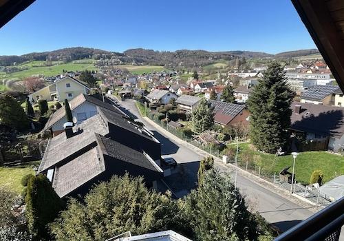 Ausblick von der Loggia im DG