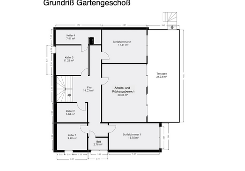 Grundriss Gartengeschoss