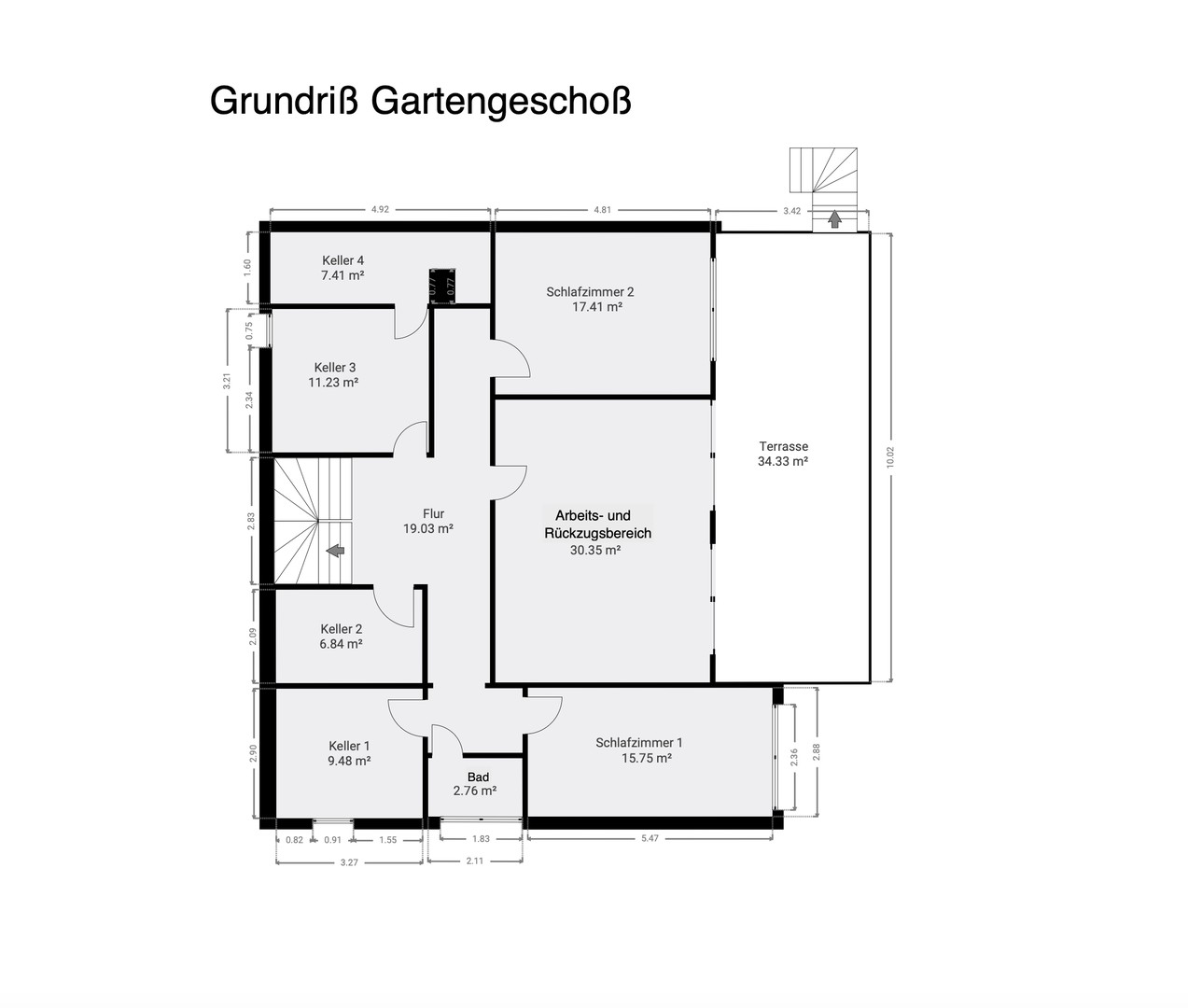 Grundriss Gartengeschoss