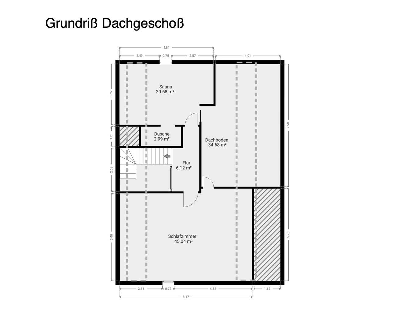 Grundriss Dachgeschoss