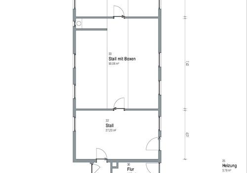 Grundriss Stallgebäude