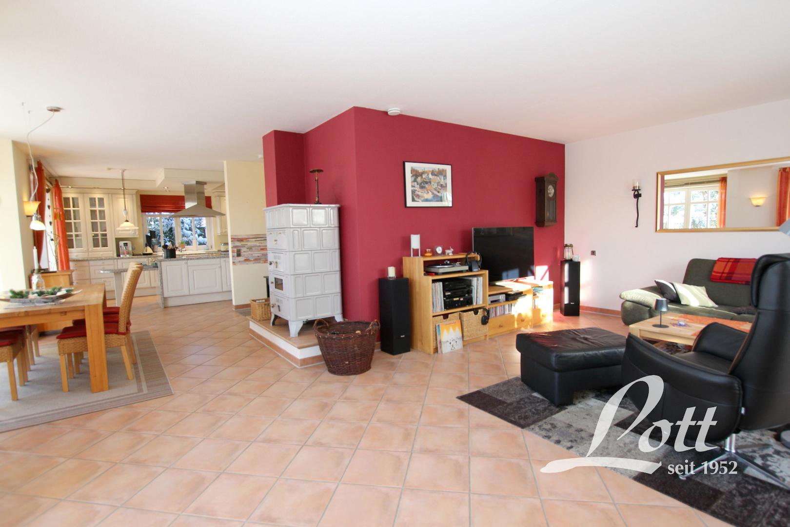 Wohn-, Ess- und Kochbereich