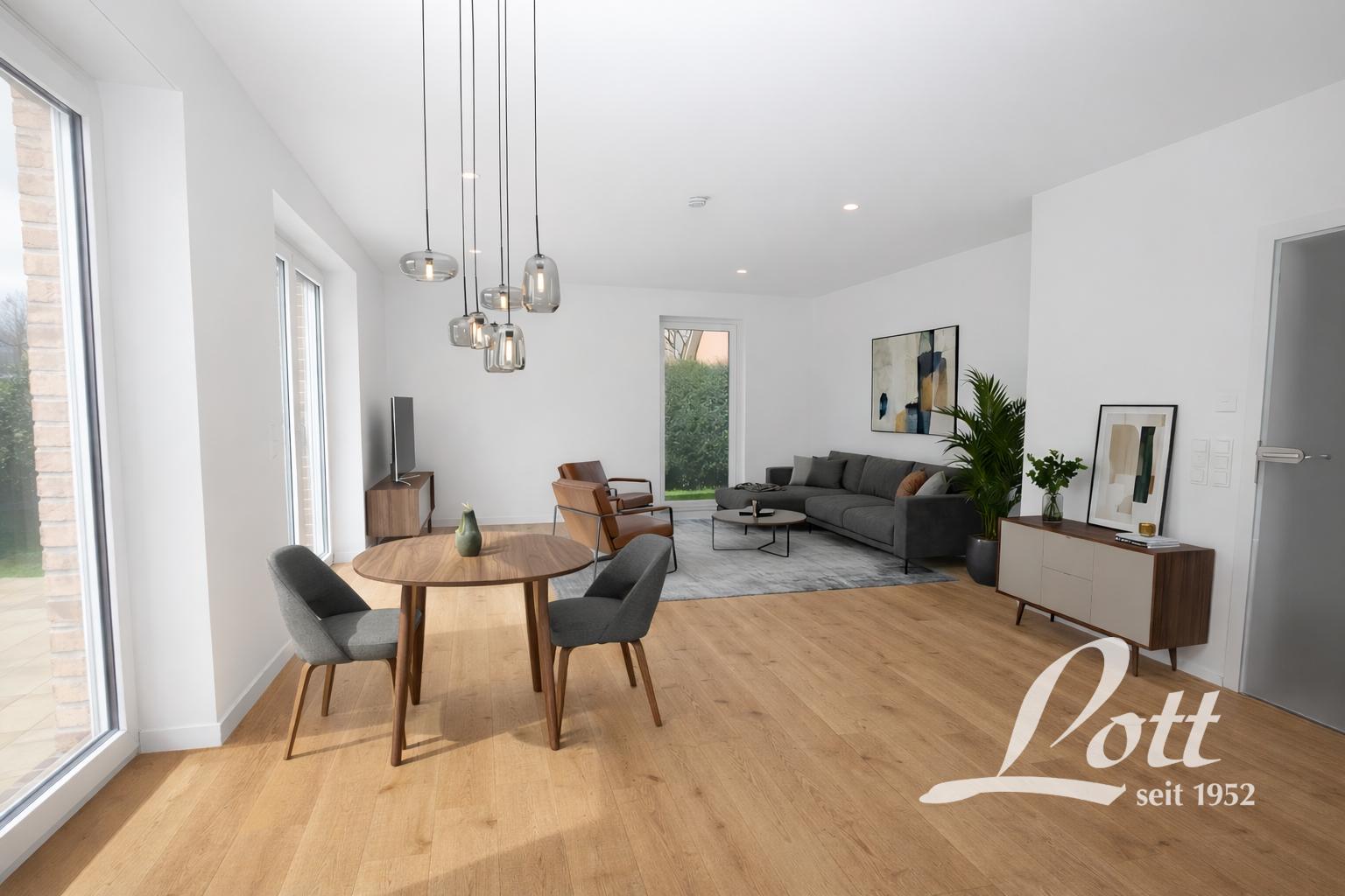 Visualisierung Wohn- und Esszimmer