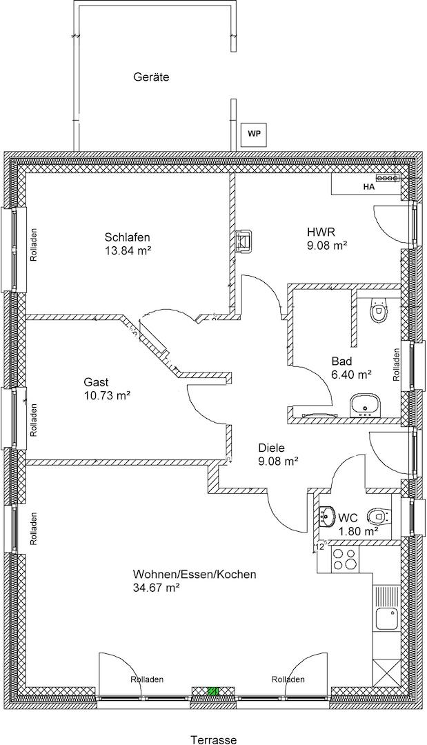 Grundriss Erdgeschoss