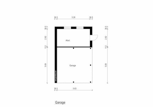 Grundriss Garage