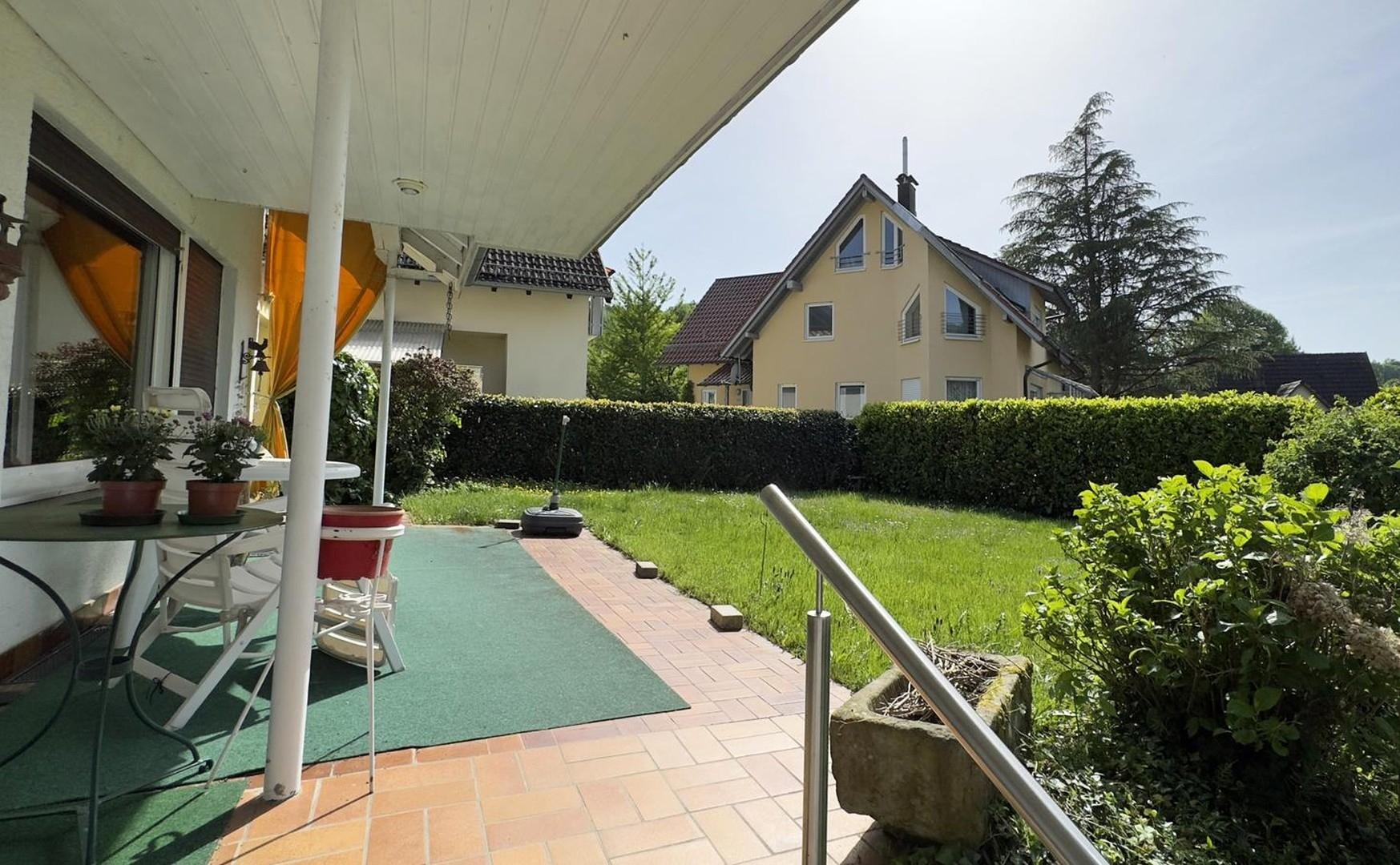 Terrasse und Garten