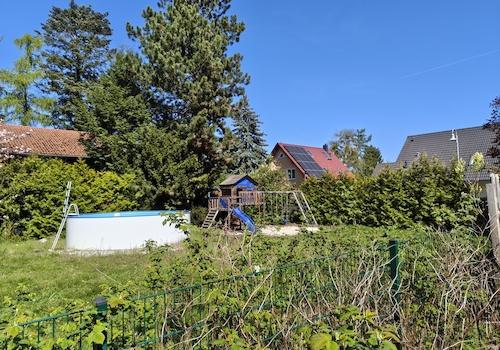 Blick vom Nachbargrundstück