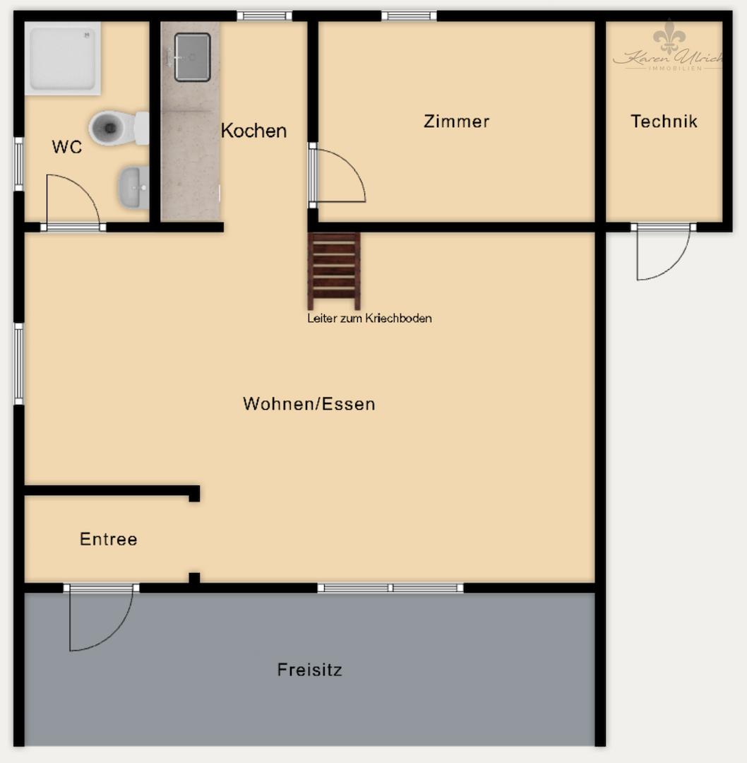 Grundriss gezeichnet