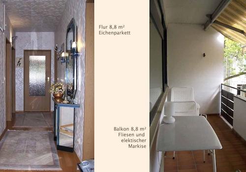 Flur und Balkon