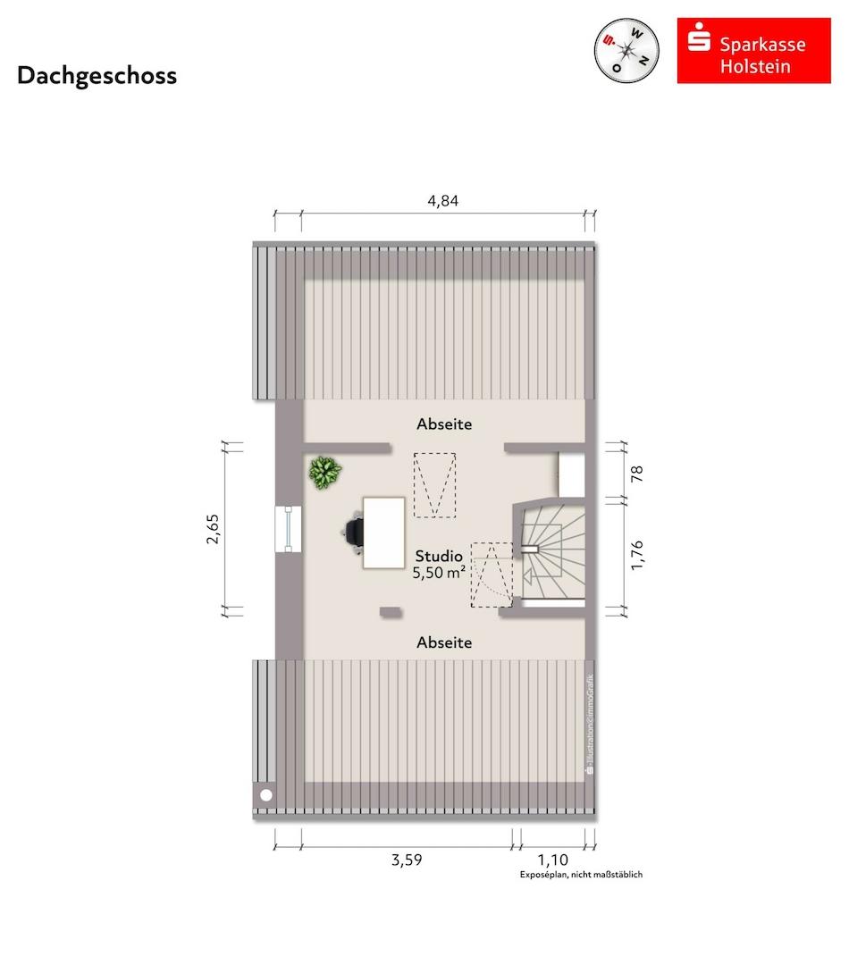 Grundriss Dachgeschoss