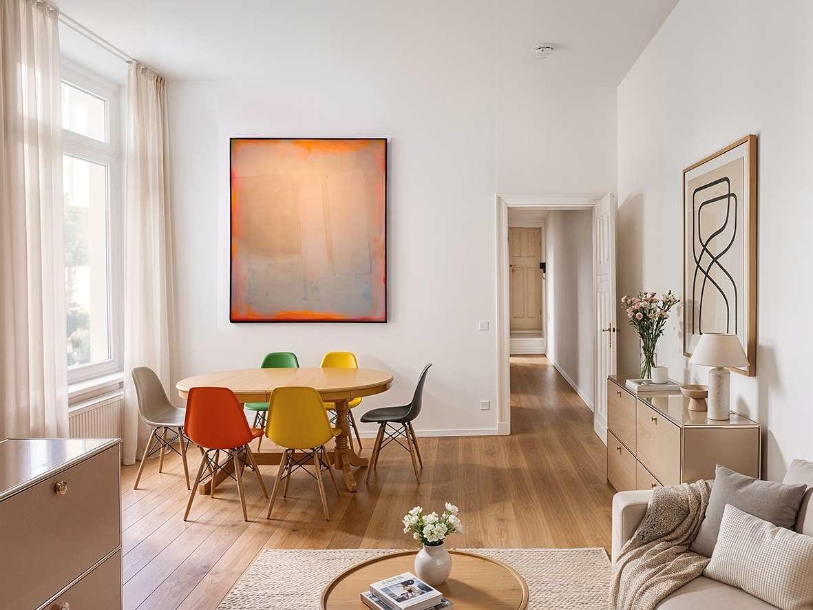 Wohnzimmer visuelles Staging