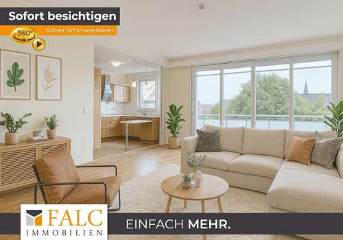 Wohnzimmer gestaged 