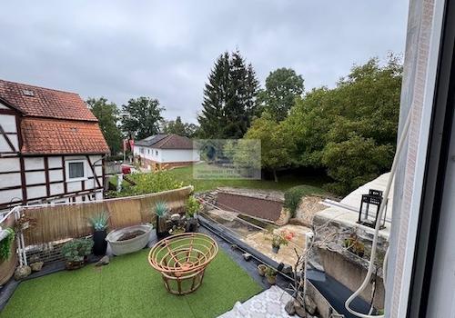 Ausblick über Terrasse