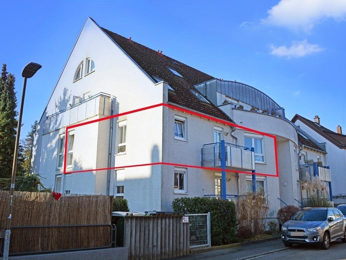 Blick auf die Wohnung