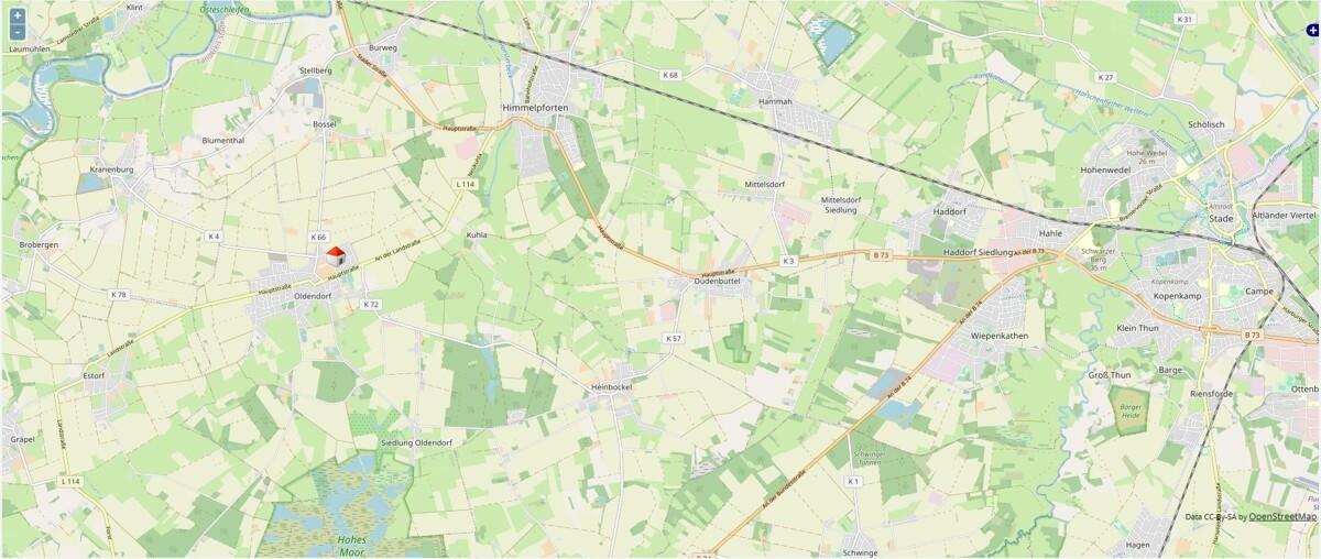 ungefähre Lage des Hauses