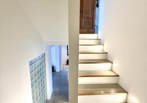 Treppenaufgang Einheit s/w