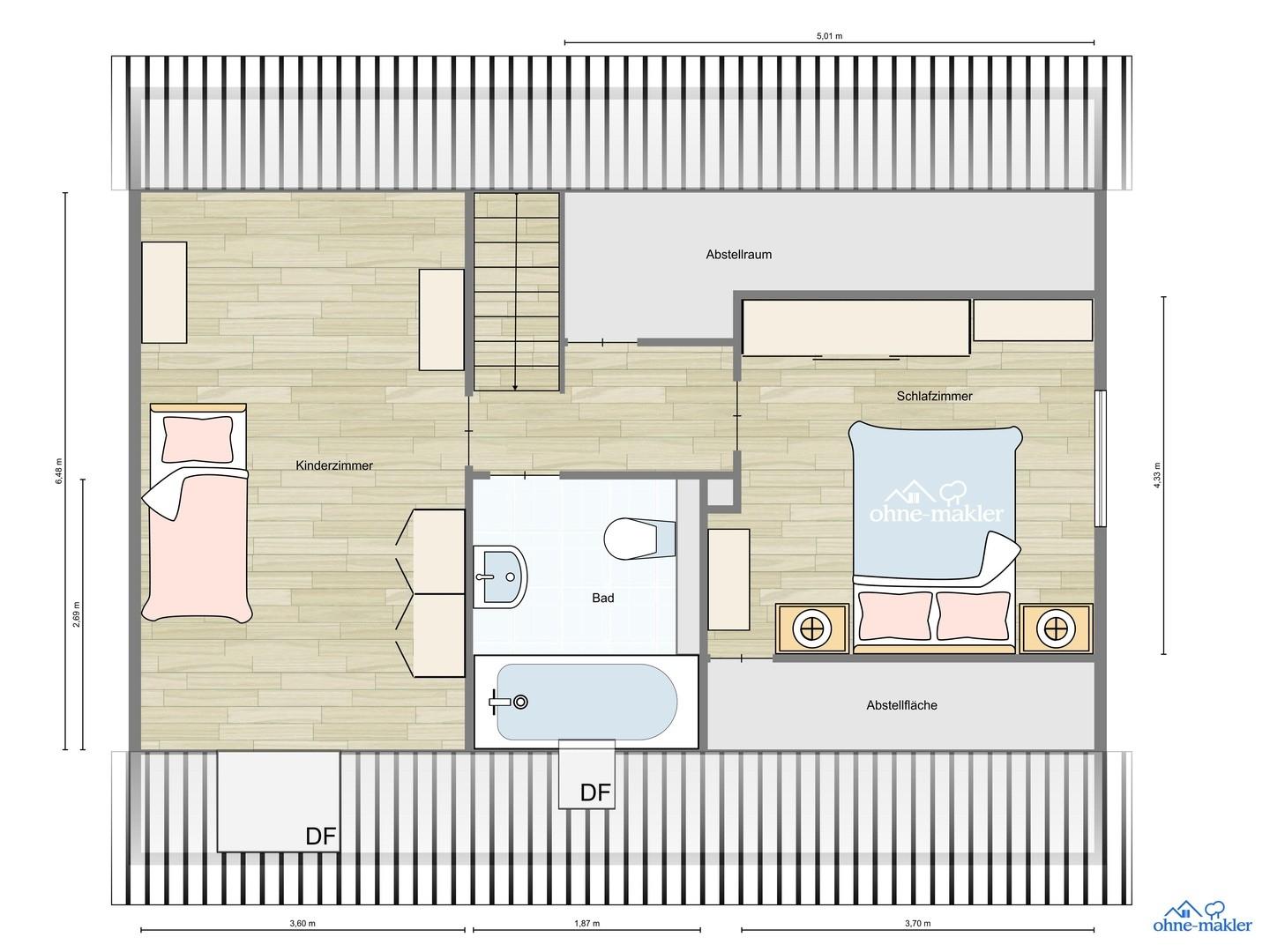Grundriss Obergeschoss