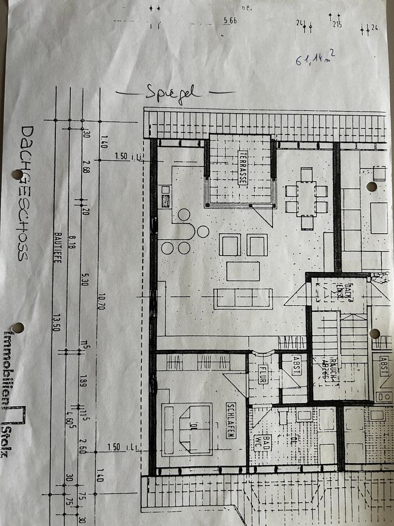 Grundriss Wohnung DG rechts