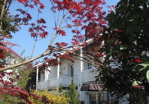 Blick vom Gartenweg SW