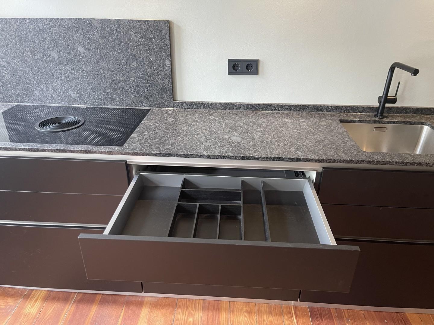 Besteckschublade Eben Holz