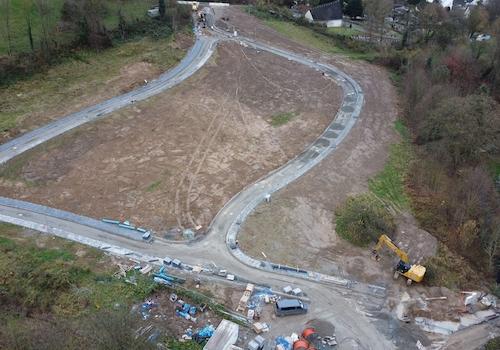 Drohnenaufnahme Baugebiet