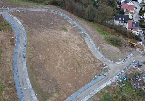 die Erschließung läuft